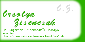 orsolya zisencsak business card